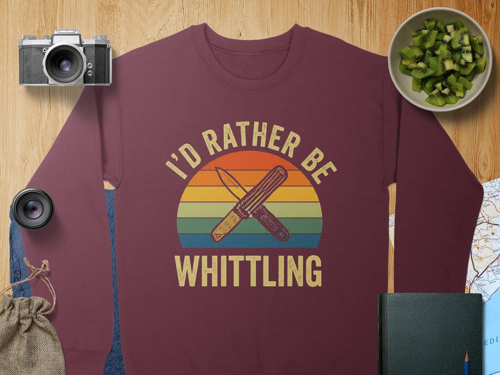 Whittling T Shirt, Wood Carving Shirt, Hobby T-Shirt, Craft Shirt, Vintage T-Shirt, I'd Rather Be Shirt, Woodworker Tee