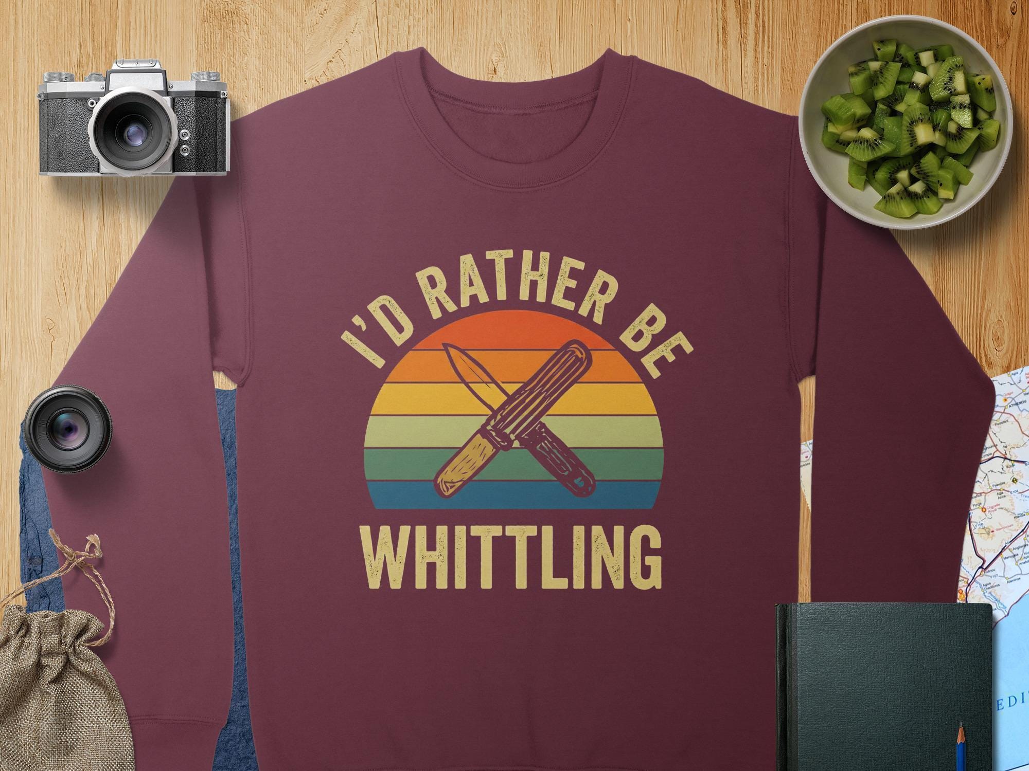 Whittling T Shirt, Wood Carving Shirt, Hobby T-Shirt, Craft Shirt, Vintage T-Shirt, I'd Rather Be Shirt, Woodworker Tee