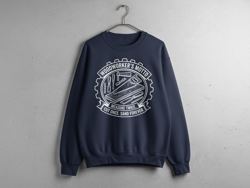 Woodworker's Motto T-Shirt, Carpenter Shirt, Measure Twice Cut Once Shirt, Woodworking Gift, Handyman T-Shirt