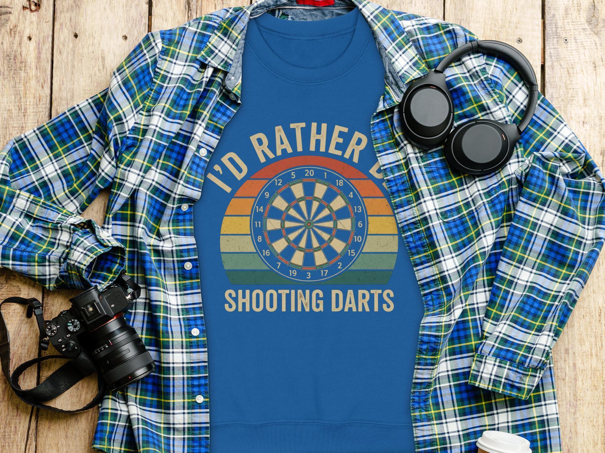 Darts T-Shirt, I'd Rather Be Shooting Darts Tee, Dartboard T Shirt, Hobby T-Shirt, Game T-Shirt, Sport T-Shirt