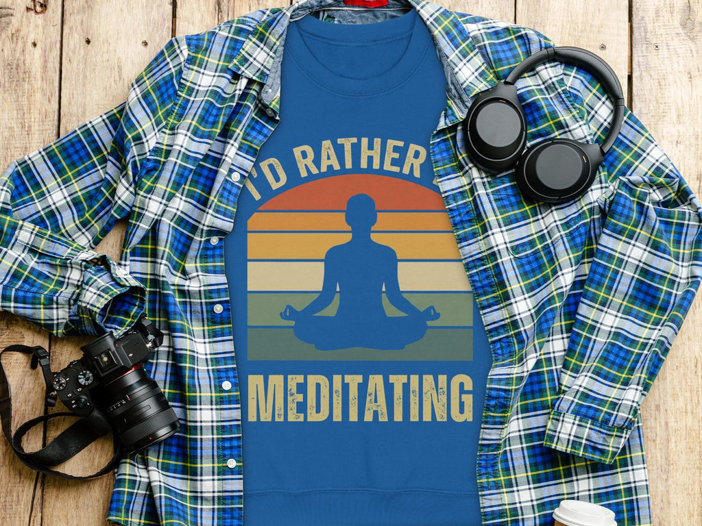 Meditating T-Shirt, Funny Yoga T-Shirt, Relaxing Gift, Spiritual T-Shirt, Zen Shirt, Meditation Lover Tee, Introvert Shirt