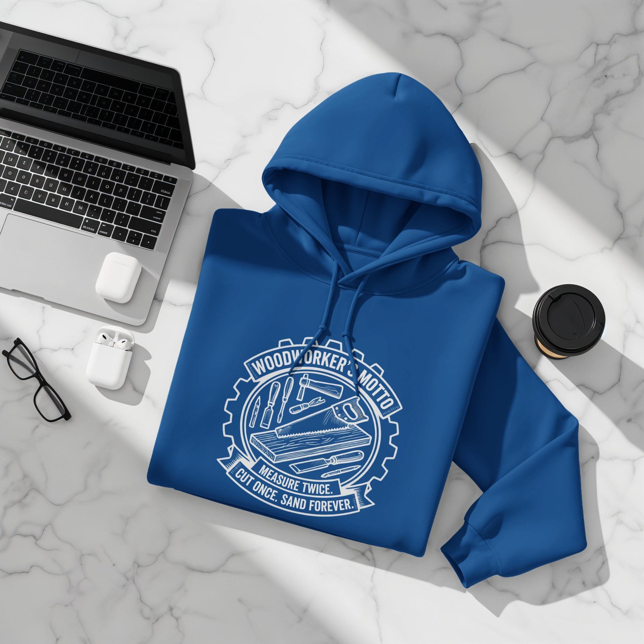 Woodworker's Motto T-Shirt, Carpenter Shirt, Measure Twice Cut Once Shirt, Woodworking Gift, Handyman T-Shirt