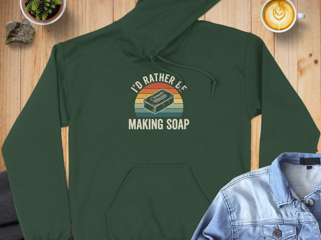 Soap Making T-Shirt, I'd Rather Be Making Soap Shirt, Retro Style Design, Soap Maker Gift Tee, Handmade Soap Enthusiast Top, Funny Soap
