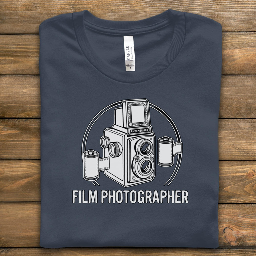 Film Photographer T-Shirt, Vintage Camera Tee, Photography Lover Gift, Analog Photography Shirt, Old Camera Graphic T Shirt