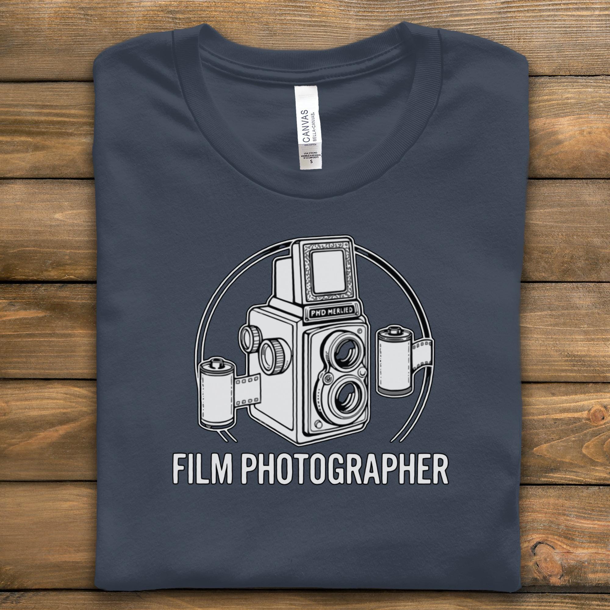 Film Photographer T-Shirt, Vintage Camera Tee, Photography Lover Gift, Analog Photography Shirt, Old Camera Graphic T Shirt