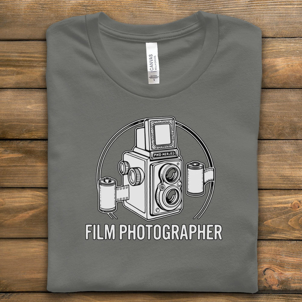 Film Photographer T-Shirt, Vintage Camera Tee, Photography Lover Gift, Analog Photography Shirt, Old Camera Graphic T Shirt