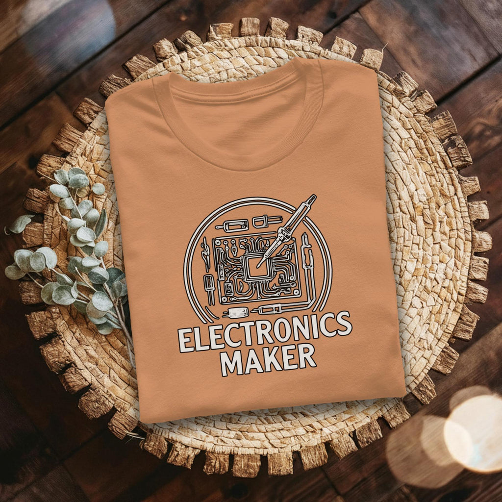 Electronics Maker T Shirt, Circuit Board Shirt, Electrical Engineer Gift, Hobbyist Tee, Tech Enthusiast Apparel, Designer T-Shirt