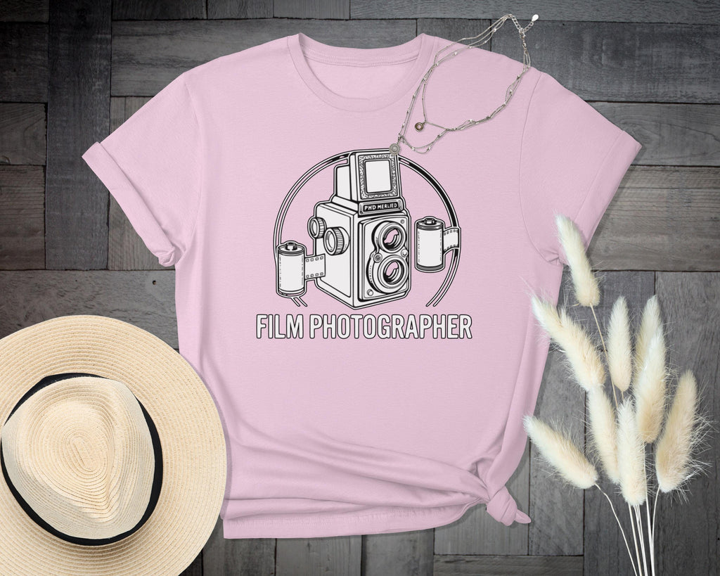 Film Photographer T-Shirt, Vintage Camera Tee, Photography Lover Gift, Analog Photography Shirt, Old Camera Graphic T Shirt