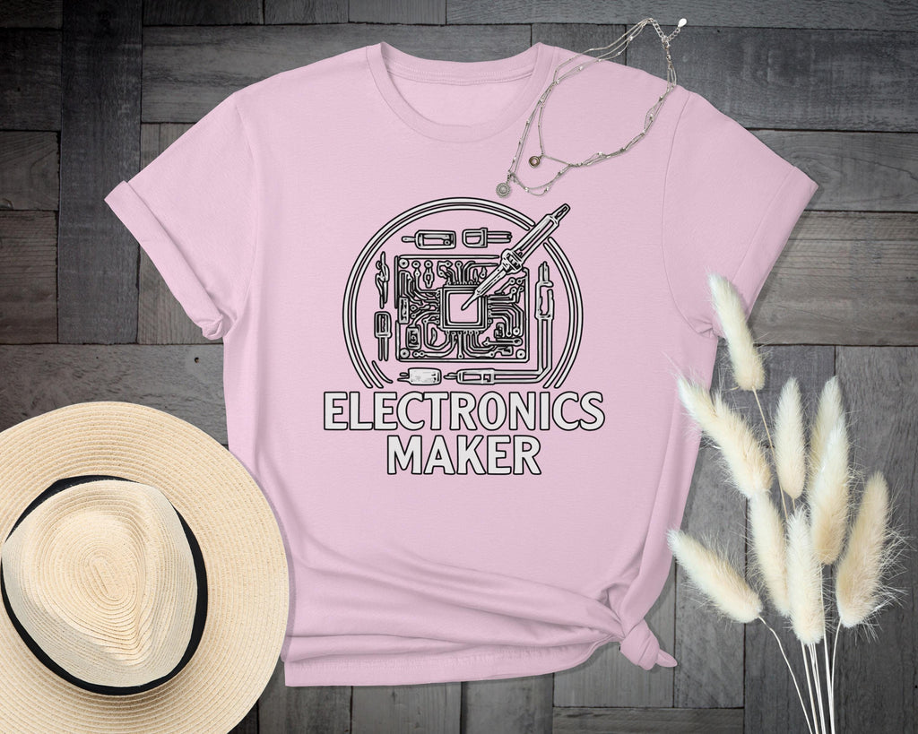 Electronics Maker T Shirt, Circuit Board Shirt, Electrical Engineer Gift, Hobbyist Tee, Tech Enthusiast Apparel, Designer T-Shirt