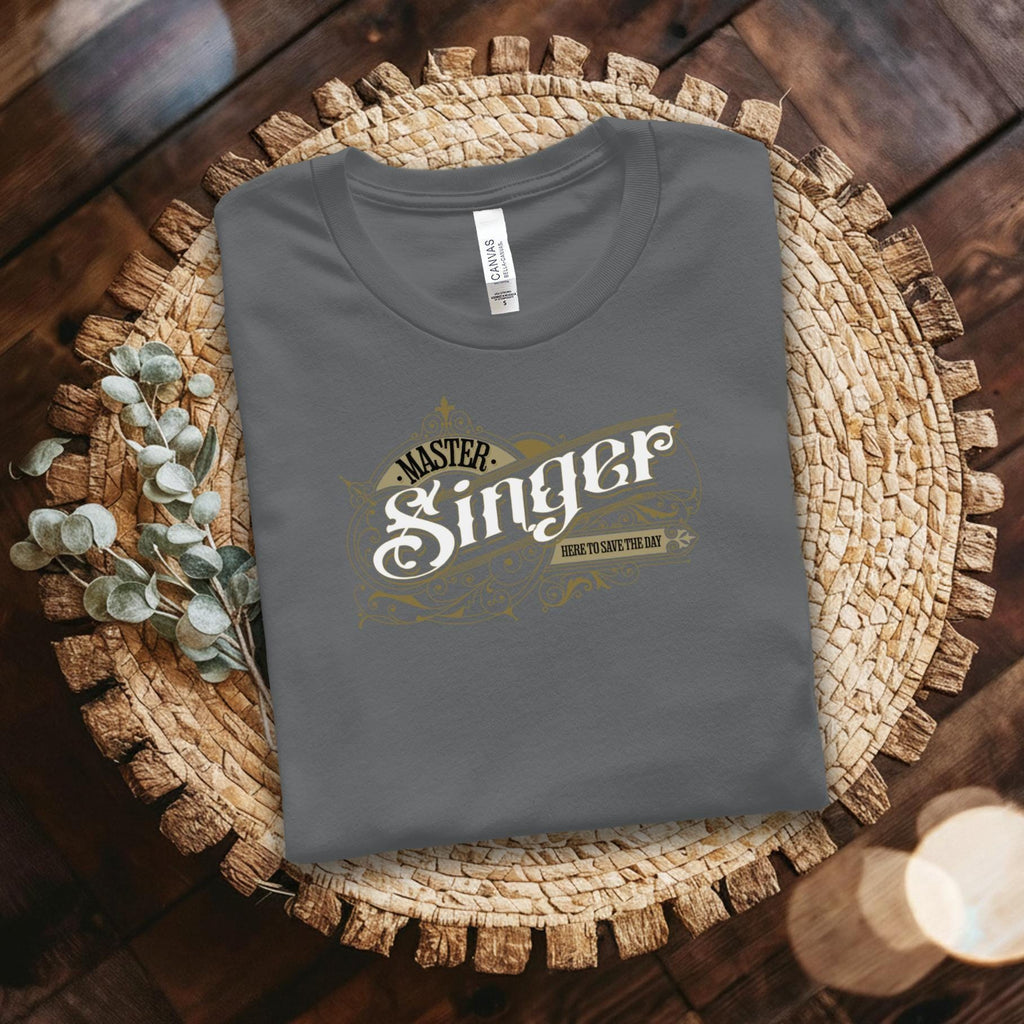 Master Singer T-shirt, Music Lover Shirt, Vocalist Gift, Choir Member Tee, Music Enthusiast Apparel, Singing Hobby Shirt, Vocal Coach