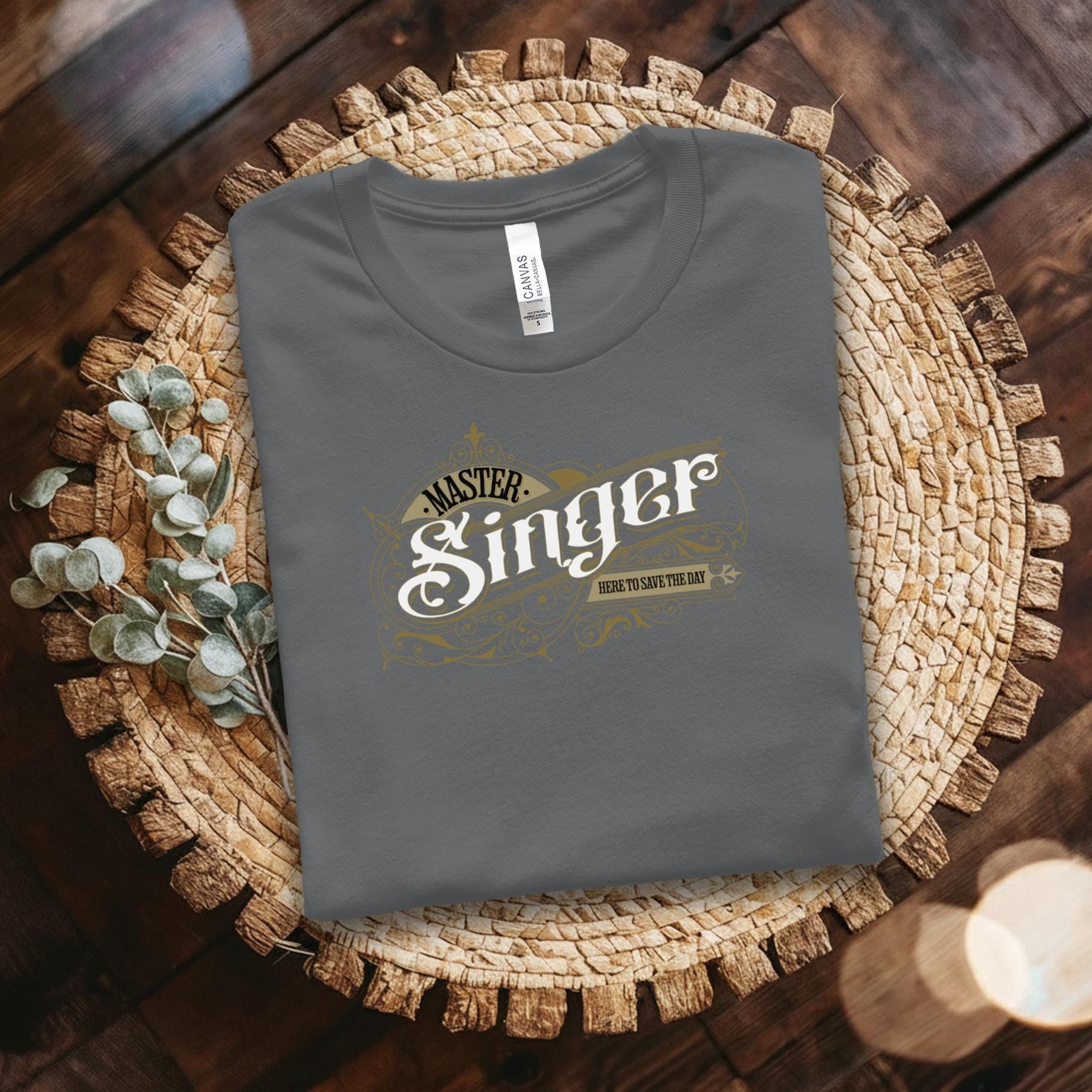 Master Singer T-shirt, Music Lover Shirt, Vocalist Gift, Choir Member Tee, Music Enthusiast Apparel, Singing Hobby Shirt, Vocal Coach