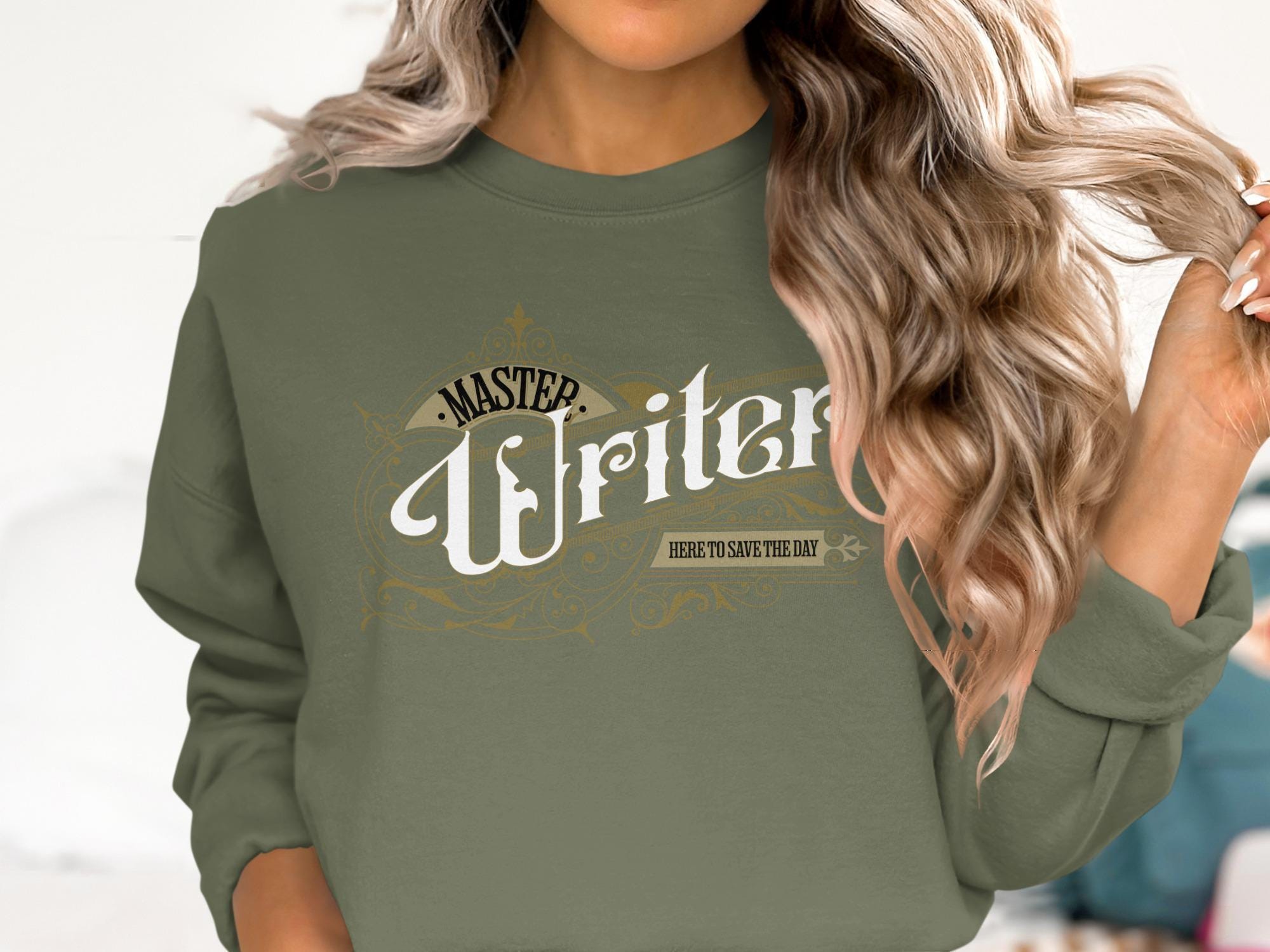 Master Writer Hoodie, Literary Enthusiast Gift, Book Lover Apparel, Writer Sweatshirt, Author Clothing, Creative Writer Pullover
