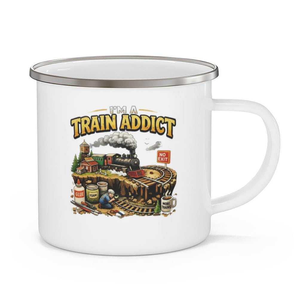 Train Addict Mug, Funny Train Enthusiast Gift, Railroad Lover Cup, Perfect For Train Fans, Great For Collectors, Unique Trainware Gift
