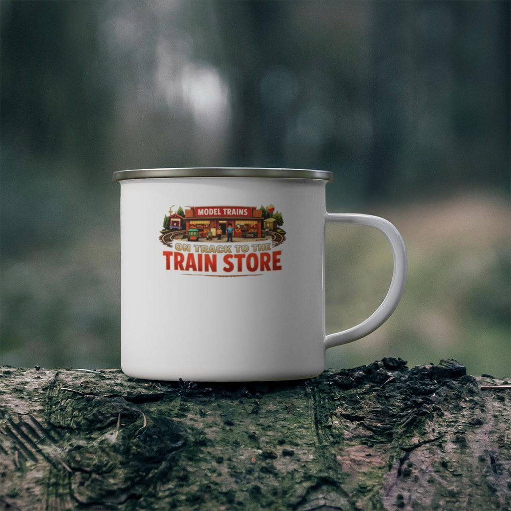 Vintage Model Train Store Mug, Retro Train Enthusiast Gift, On Track to the Train Store Cup, Model Train Collector Mug, Train Lover Gift