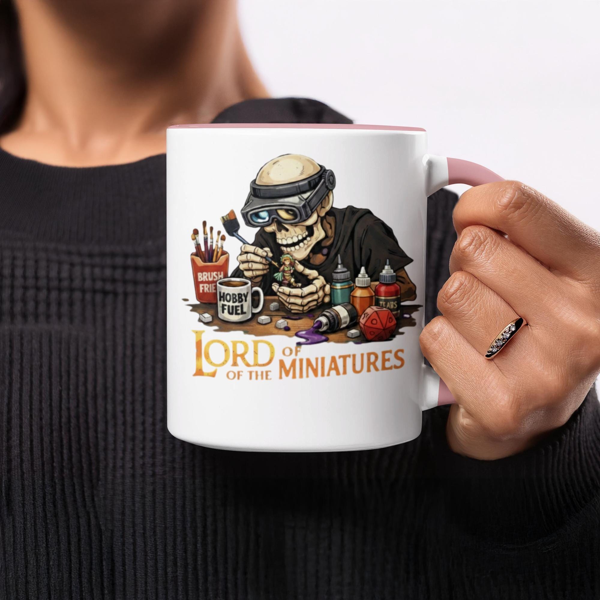 Lord of the Miniatures Mug, Funny Miniature Painting Gift, Gamer Coffee Cup, Hobbyist Gift, Geeky Humor Mug, Tabletop Gaming