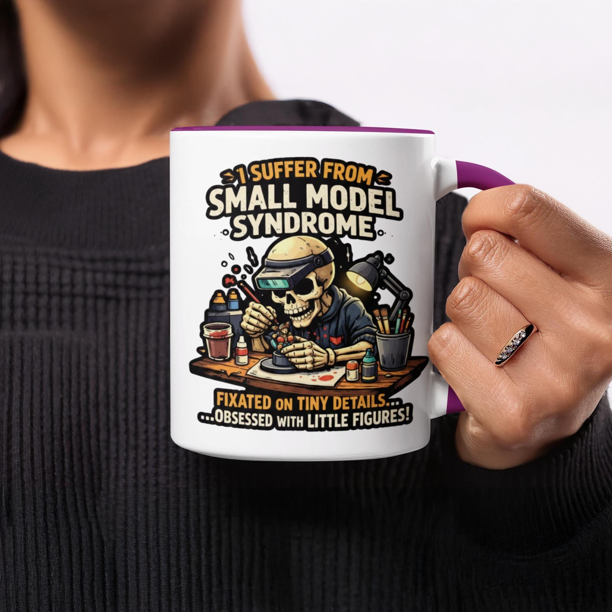 Funny Model Making Mug, Small Model Syndrome Coffee Cup, Gift for Hobbyist, Model Builder Gift, Unique Novelty Mug for Crafters