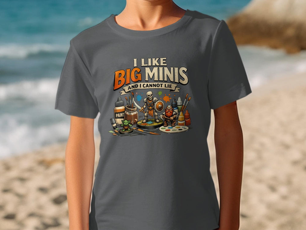I Like Big Minis And I Cannot Lie T-Shirt, Funny Tabletop Gaming Tee, Miniature Painter Shirt, Gift for Gamers, Geeky Gamer Apparel