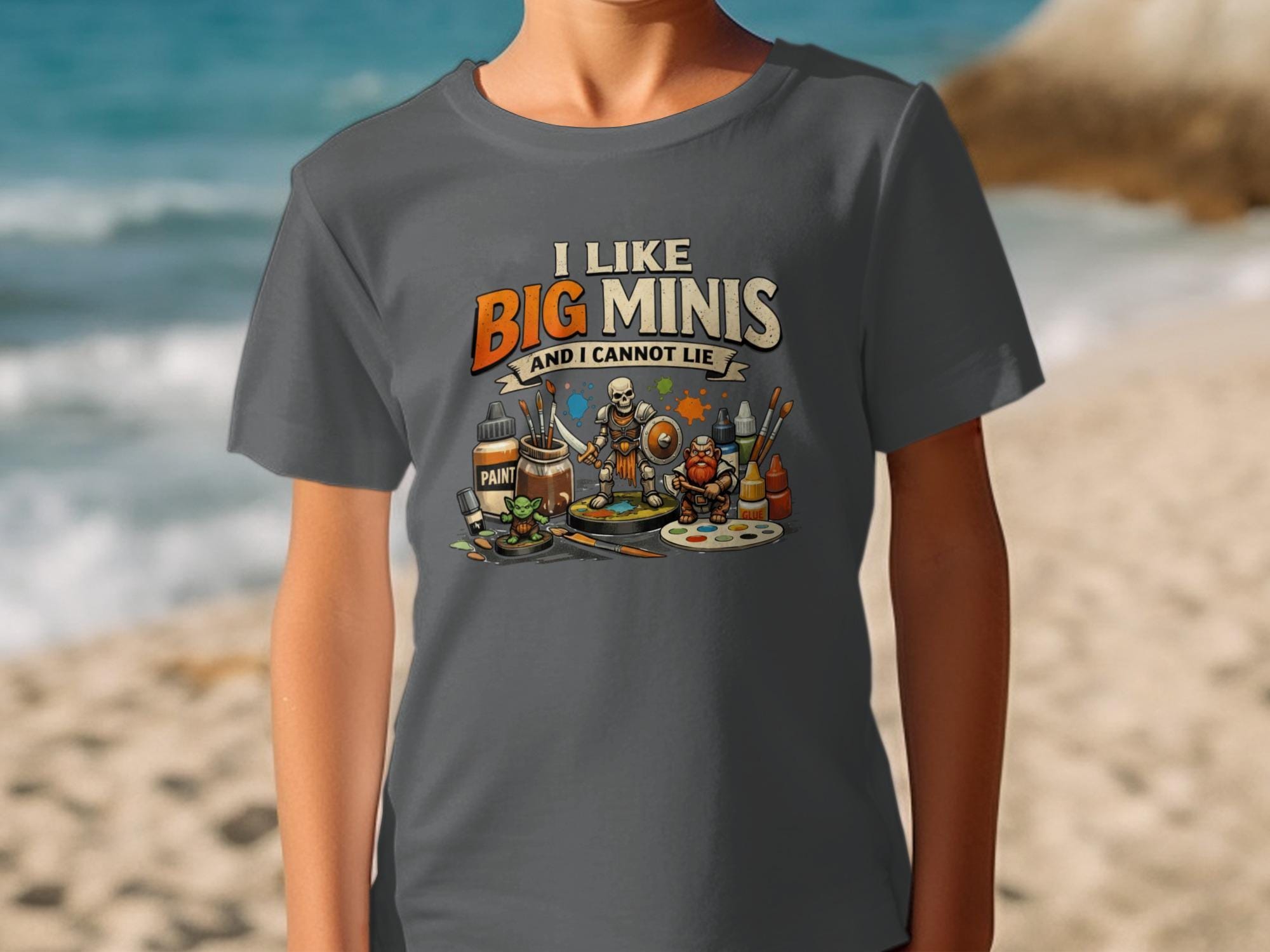 I Like Big Minis And I Cannot Lie T-Shirt, Funny Tabletop Gaming Tee, Miniature Painter Shirt, Gift for Gamers, Geeky Gamer Apparel