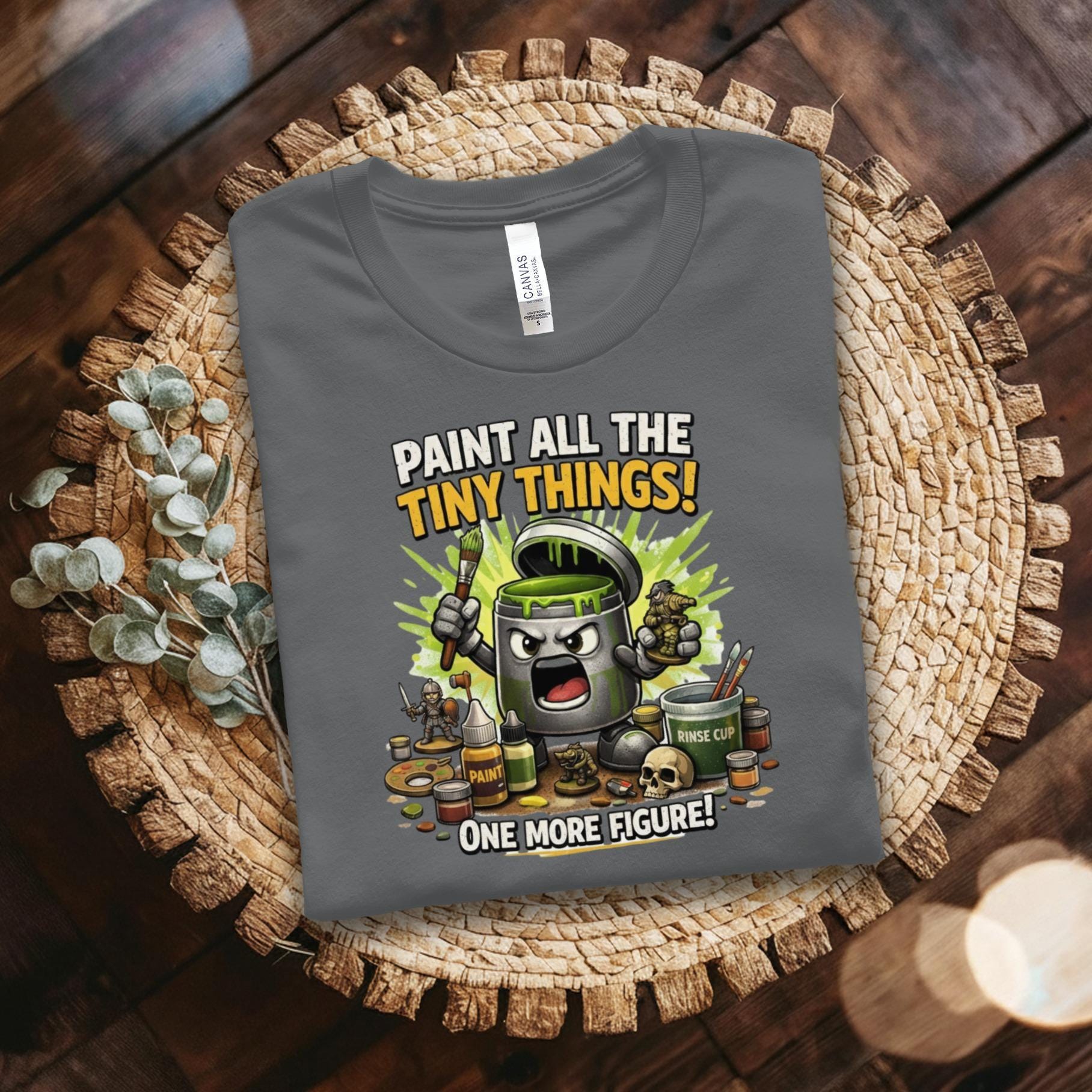 Miniature Painter Shirt, Paint All The Tiny Things Tee, One More Figure T-shirt, Funny Tabletop Gaming Apparel, Nerdy Hobby Gift