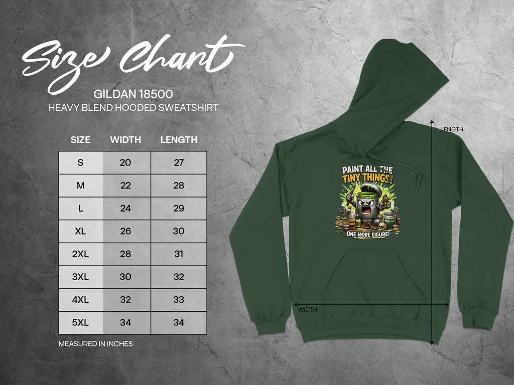Paint All the Tiny Things Hoodie, Funny Miniature Painting Sweatshirt, Gamer Gift, Geeky Hoodie, Unique Graphic Hoodie, Unisex S-5XL
