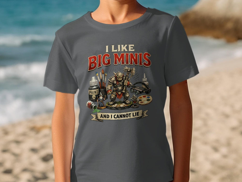 I Like Big Minis And I Cannot Lie T-Shirt, Funny Painting Miniatures Graphic Tee, Gamer Gift for Miniature Lovers, Hobbyist Shirt