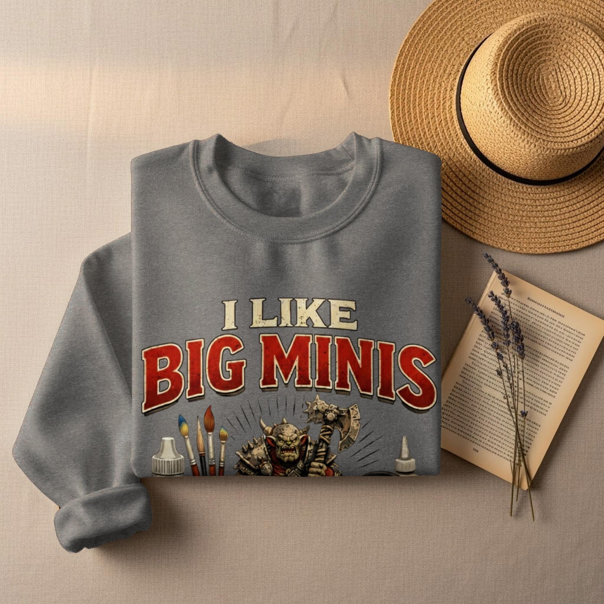 I Like Big Minis Shirt, Tabletop Gaming Shirt, Miniature Painting Shirt, Funny Gamer Gift, RPG Enthusiast Clothing, Gamer Apparel
