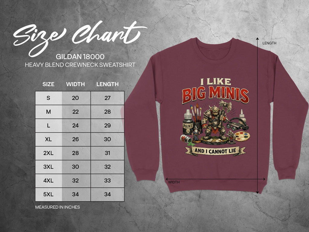 I Like Big Minis Sweatshirt, Funny Hobby Crewneck, Unique Graphic Pullover, Geek Gift, Cozy Casual Top, Gaming Apparel, Nerd Nerdy Sweater