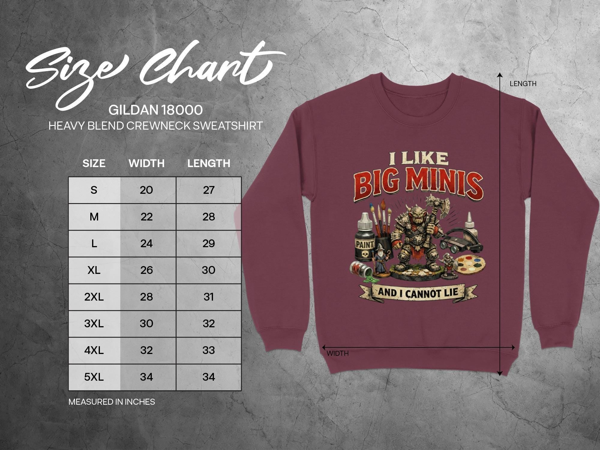 I Like Big Minis Sweatshirt, Funny Hobby Crewneck, Unique Graphic Pullover, Geek Gift, Cozy Casual Top, Gaming Apparel, Nerd Nerdy Sweater