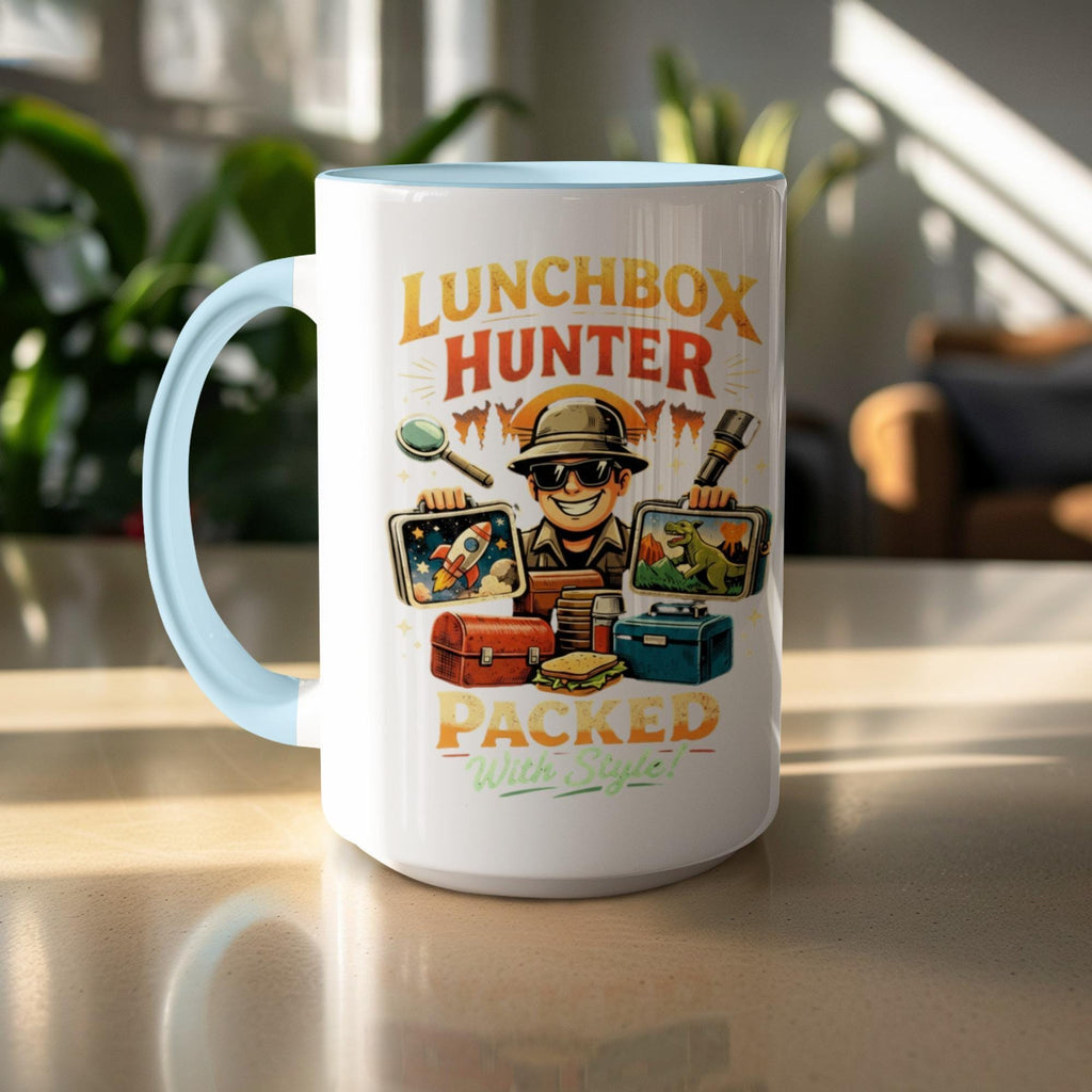 Funny Lunchbox Hunter Mug, Perfect Gift for Adventurous Eaters, Packed With Style, Novelty Beverage Cup, Unique Coffee Mug
