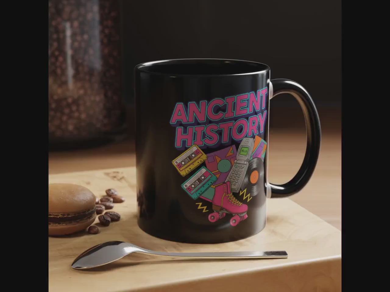 90s Throwback Mug, Ancient History Mug, Retro Nostalgia Cup, Vintage 90s Gift, Old School Style, 90s Party Favors, 90s Themed Mug