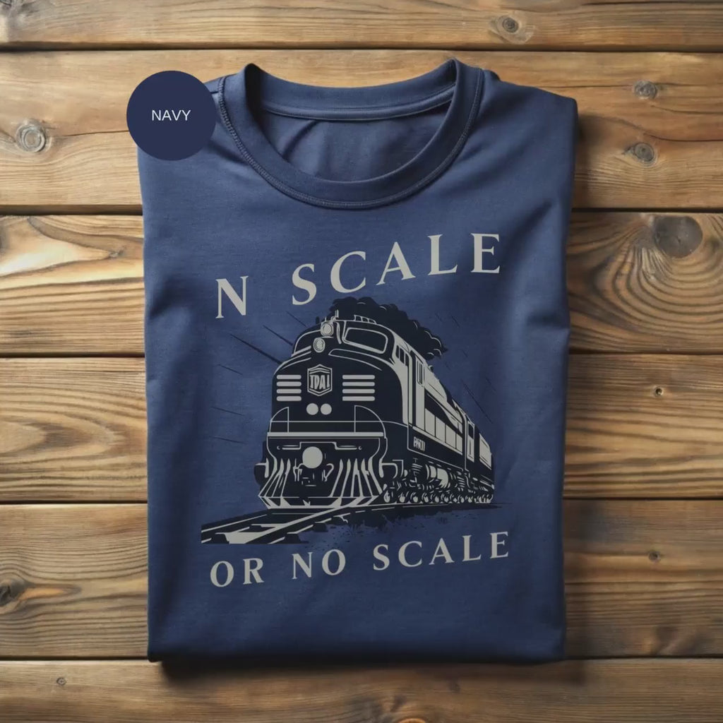 N Scale Model Train T-Shirt, Model Train Gift, Hobby Shirt, Railfan Tee, Precision Modeling Shirt, Train Lover Gift, Railroad Shirt