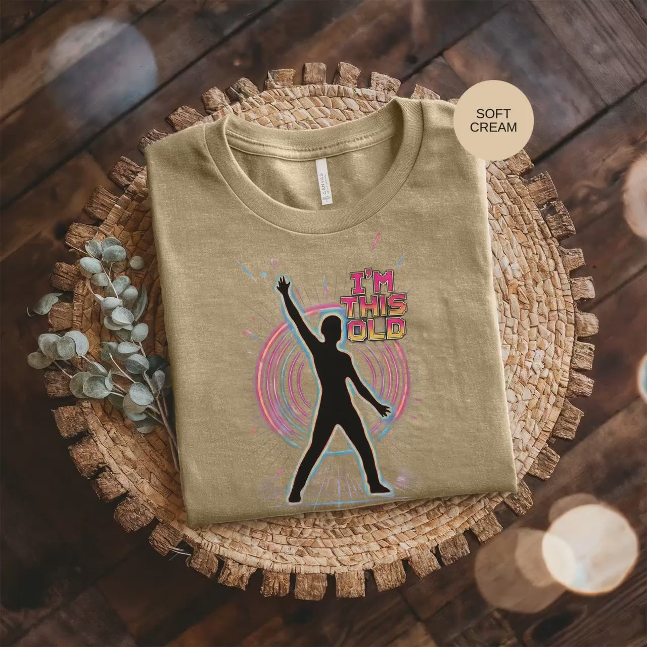 Im This Old T-Shirt, 80s Party Tee, Retro Birthday Gift, Funny Age Saying Shirt, Vintage Style Top, Throwback T Shirt, Humor Tee