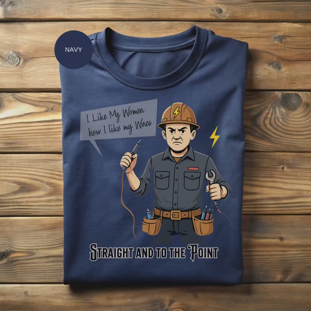 Funny Electrician Mug, Straight to Point, I Like My Wires, Electrical Humor Gift, Electrician Gift, Gift for Electrician, Profession Mug