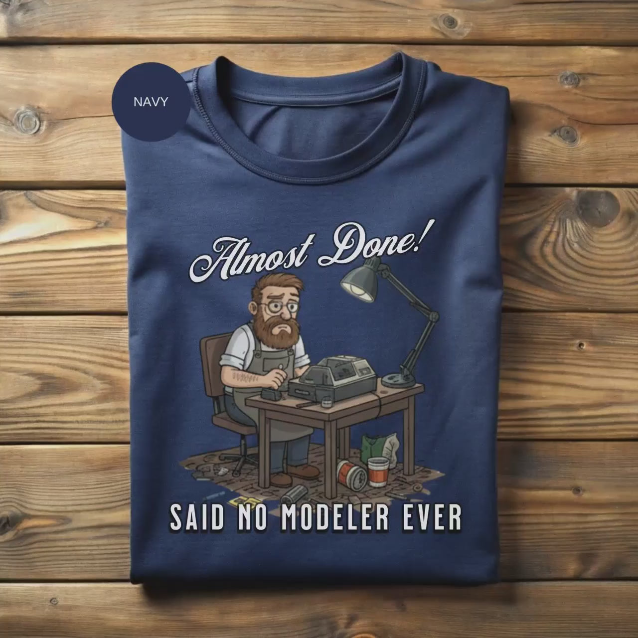 Tank Builder T-Shirt, Funny Modeler Shirt, Hobbyist Gift, Model Kit Tee, Scale Model Shirt, Tank Builder Tee Just One More Step Tee