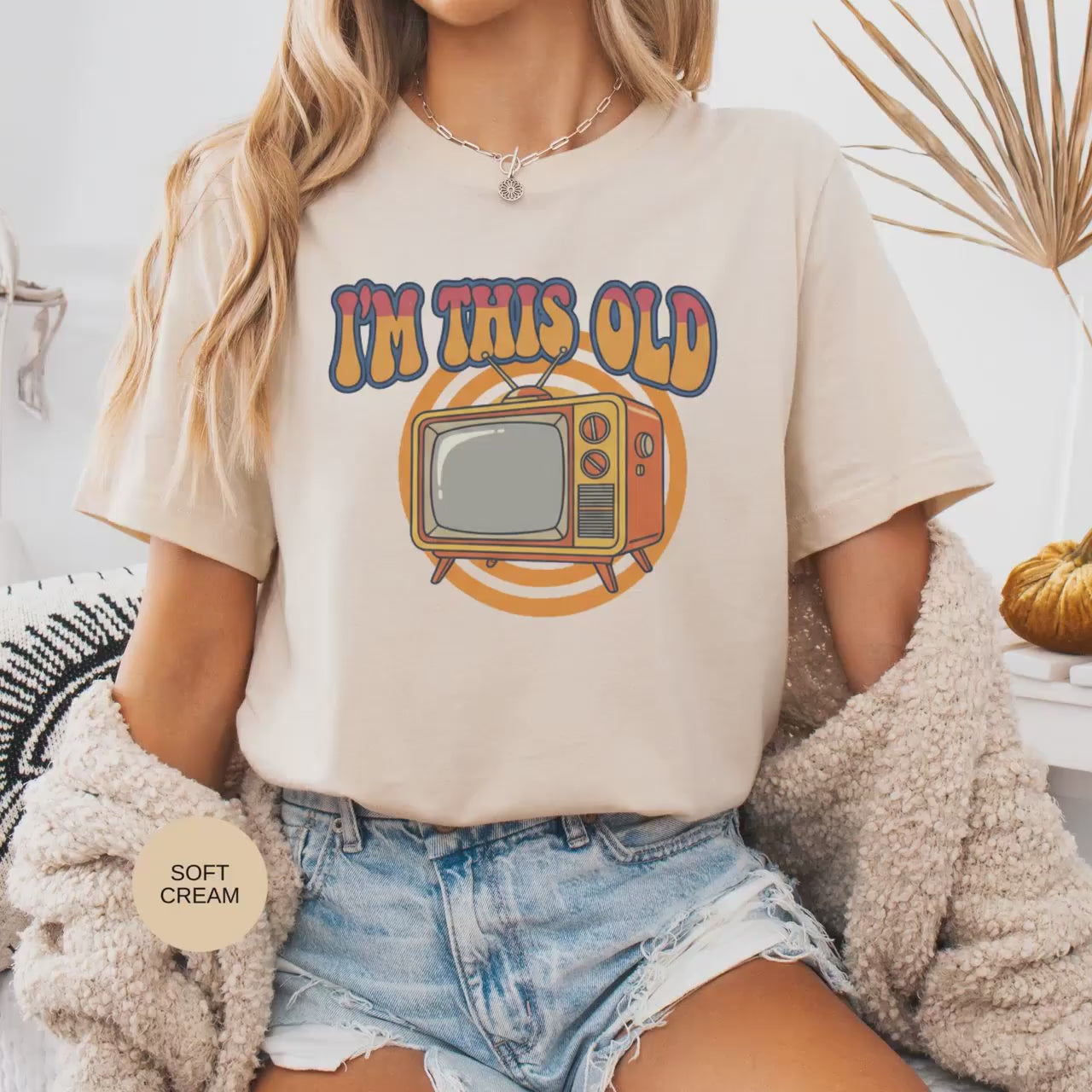 Im This Old T-Shirt, Retro Television Tee, Funny Old School TV Gift, Vintage Nostalgia Shirt, Throwback TV Apparel
