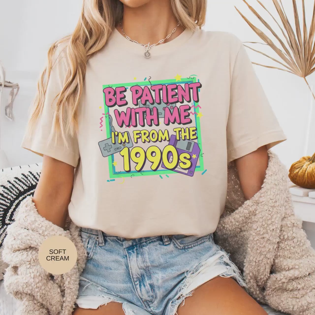 Be Patient With Me Im From The 1990s T-Shirt, Retro 90s Shirt, 1990s Throwback Tee, 90s Nostalgia Shirt, Vintage Gaming Shirt