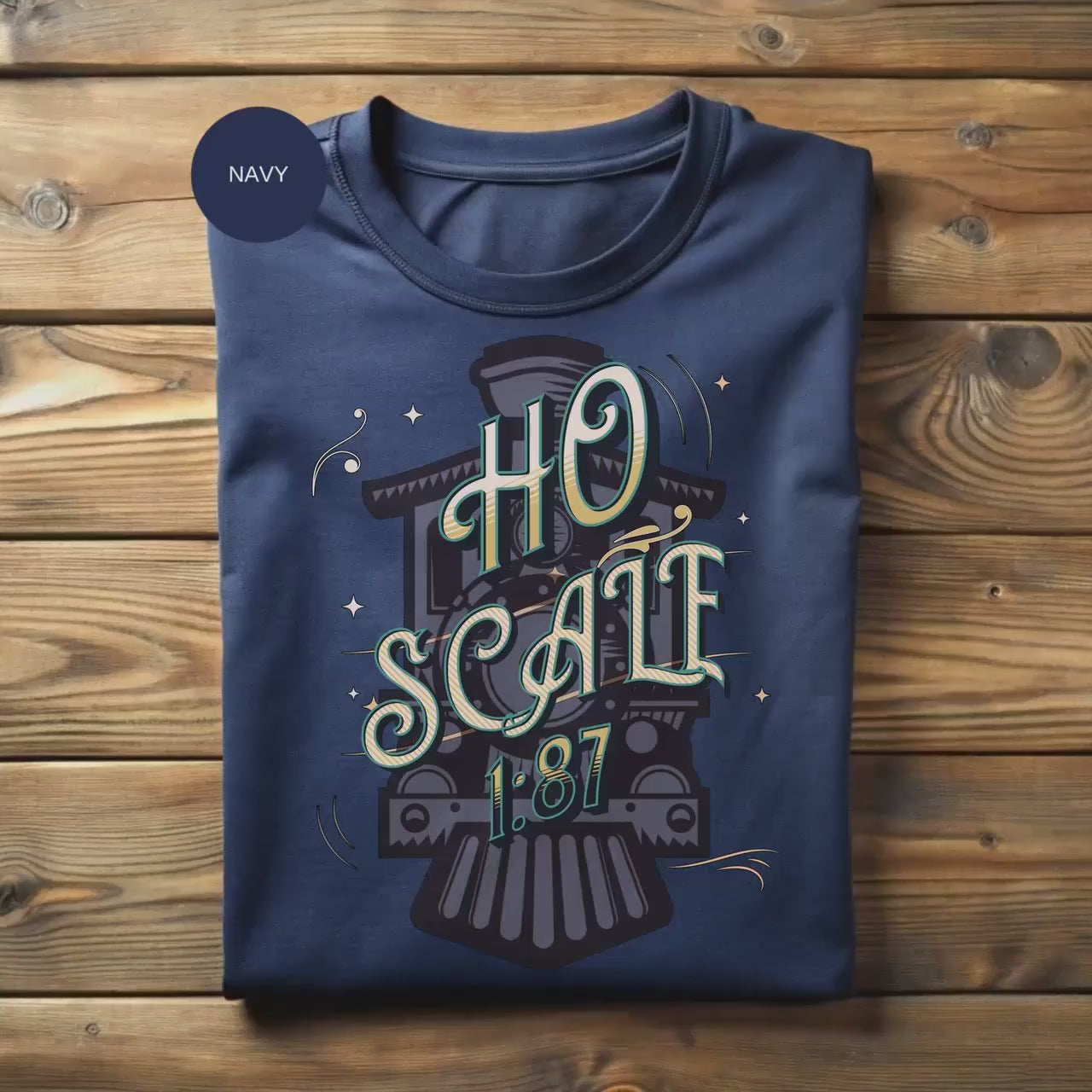 HO Scale Train T-Shirt, Model Railroad Gift, Hobby Train Tee, Train Enthusiast Gift, Model Trains T-Shirt, Railroad Lover Tee