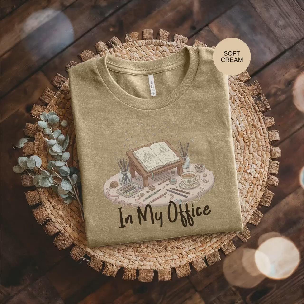 In My Office T-Shirt, Artist Office Space, Cozy Aesthetic Tee, Creative Workspace Shirt, Art Lover Gift, Writer Tee, Illustrator Gift